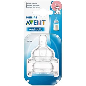 Philips Avent Natural Teat (3m+) - SCF635/27 2's Pack